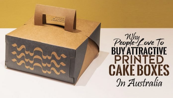 Why do people love to buy attractive printed cake boxes in Australia?