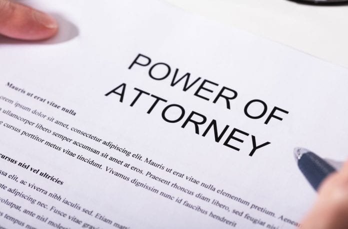 Power of Attorney document