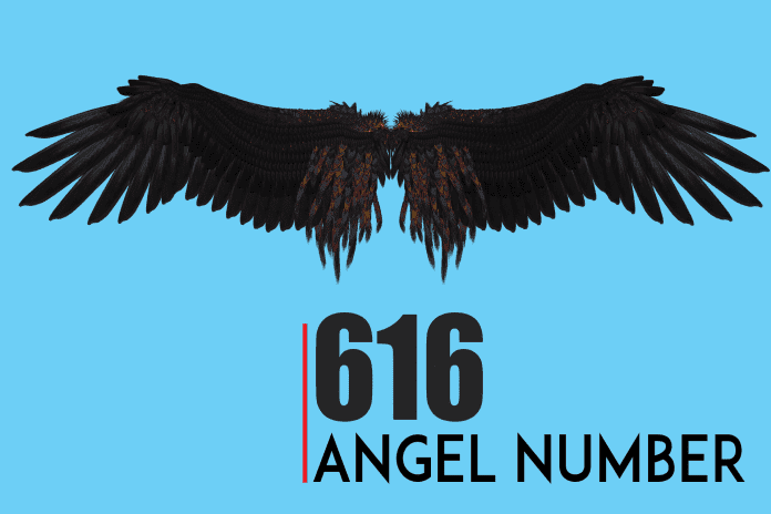 What are the interesting facts about the 616 angle number?