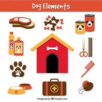 Gather supplies for your new dog before bringing them home