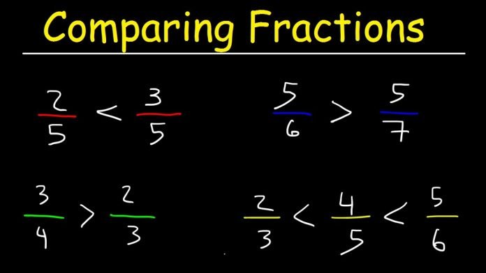 What Are Various Methods To Compare Fractions?