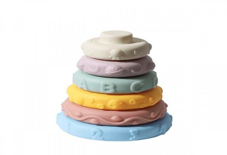 BPA Free Soft Silicone Children's Stacking Toys