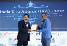 DPS Warangal participation receives Eldrock K-12 Award for Adoption of effective sports education and skills development. DPS Warangal