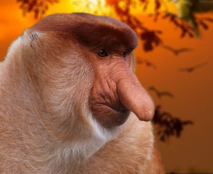 Monkey With Big Nose