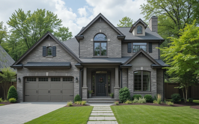 Gray Brick Houses