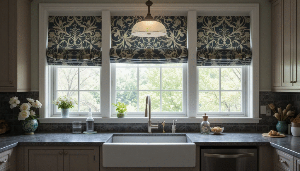 The Ultimate Guide to Choosing Roman Shades for the Kitchen: Styles, Fabrics, Light Control, and Modern Design Tips