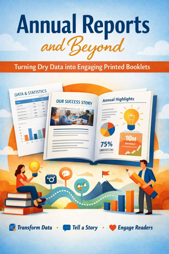 Annual Reports and Beyond: Dry Data into Printed Booklet Annual Reports