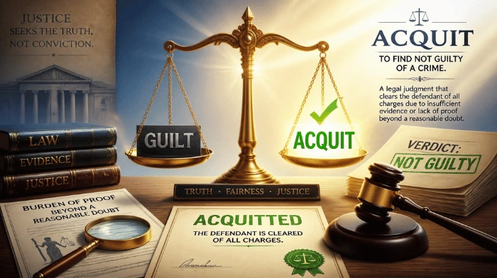 Acquit Explained Clearly: What the Word Means in Court and Everyday English 