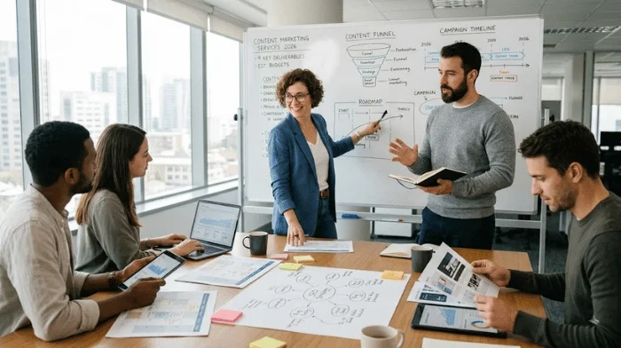 Content marketing services pricing in 2026