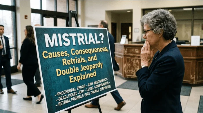 What Is a Mistrial? Causes, Consequences, Retrials, and Double Jeopardy Explained