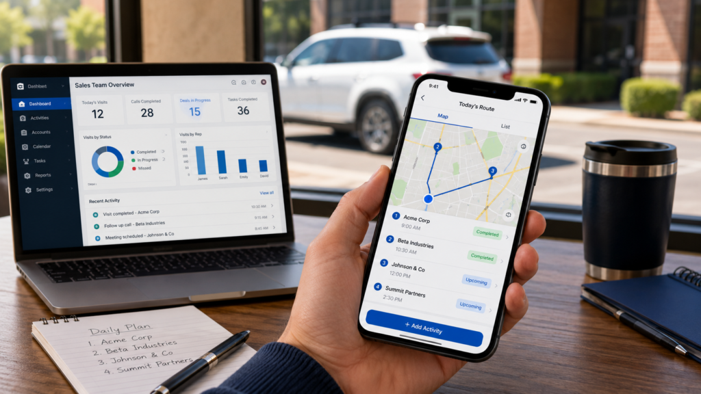 Sales team tracker app that helps teams stay accountable without slowing them down